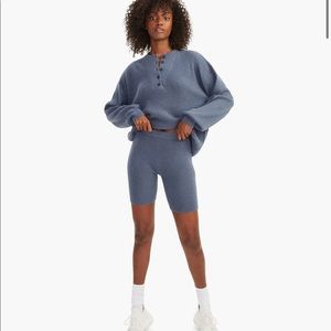 cashmere biker short